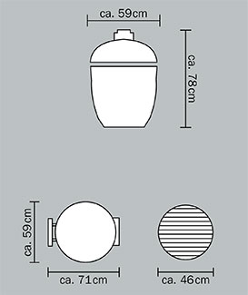 Гриль Classic PRO-Serie 2.0 Black (черный без столиков и ножек)