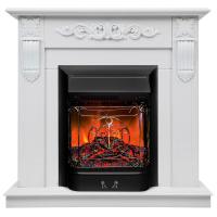  Dominica DN белый матовый с очагом Majestic Lux Black
