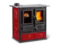Печь отопительно-варочная La Nordica ROSETTA SINISTRA 16 CERAMICA LIBERTY BORDEAUX (бордовый)