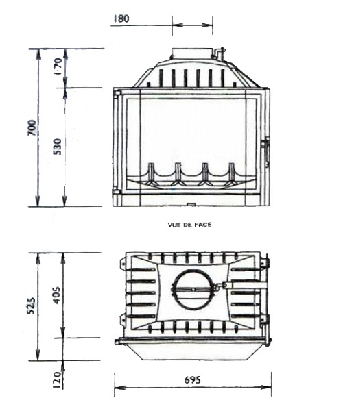 Топка камина FABRILOR Deco 740