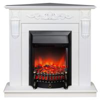  Dominica Corner DN белый матовый с очагом Fobos Lux Black