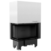 Топка VNL/810/410 Black угловое стекло слева, гильотина