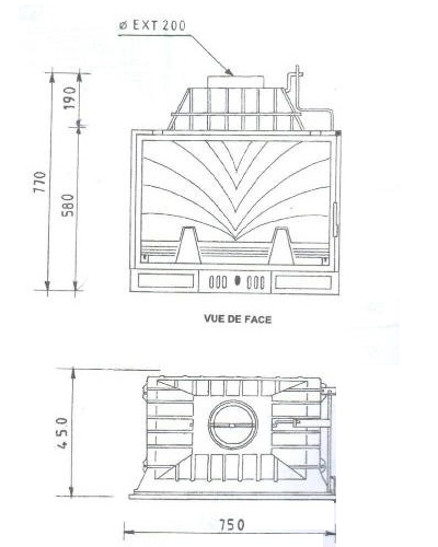 Топка камина FABRILOR Deco 754