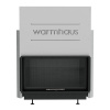 Топка WARMHAUS с прямым стеклом FLAT 100/57h (3D футеровка)