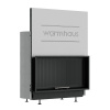 Топка WARMHAUS с прямым стеклом FLAT 100/57h (3D футеровка)