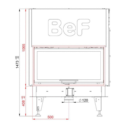 Топка BeF TWIN V10II туннель, гильотина