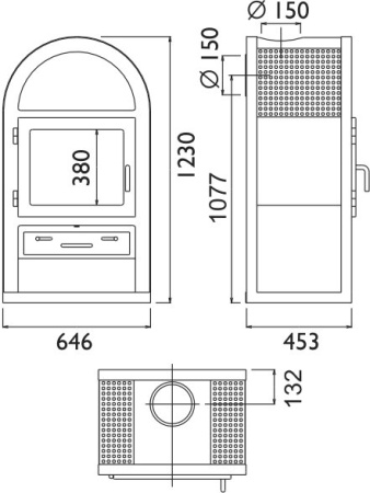 Печь камин АВХ Stockholm 8