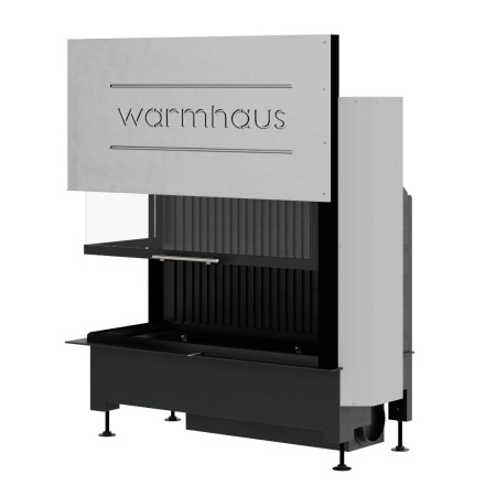 Топка WARMHAUS с левым угловым стеклом KANT L 100/57h (3D футеровка)