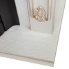  ANITA CORNER Белый дуб с  патиной с очагом  MAJESTIC LUX 