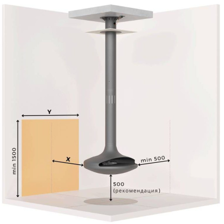 Подвесной биокамин CLOUD