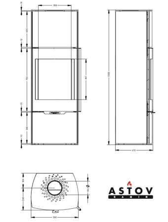 Печь камин F 451 XL