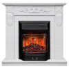  Dominica DN белый матовый с очагом Majestic Lux Black