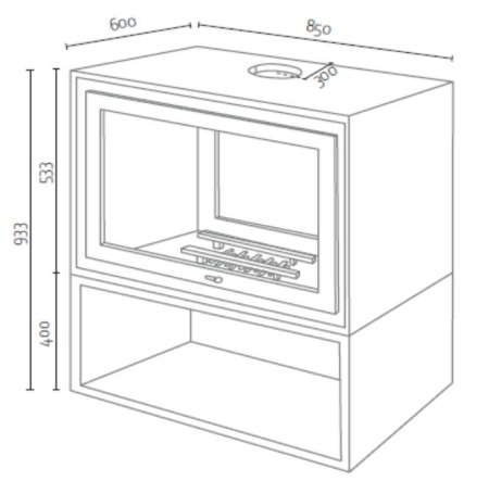 Печь камин Basic Box