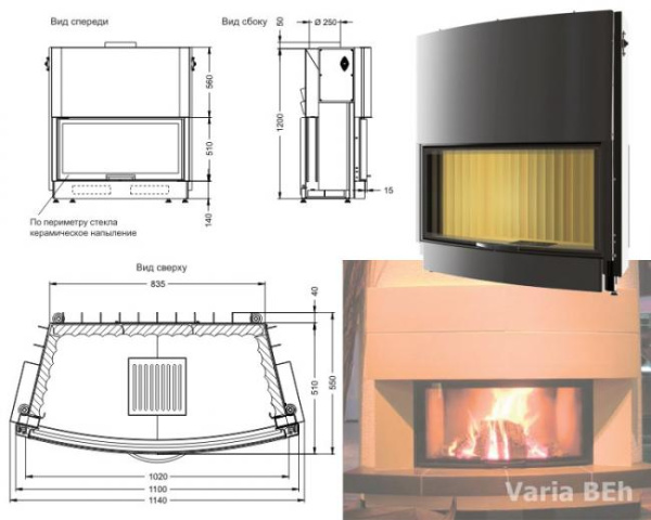 Топка камина SPARTHERM Varia BEh Linear 4S