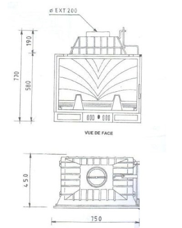 Топка камина FABRILOR Deco 754