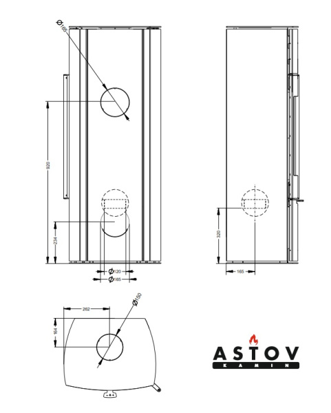 Печь камин F 451 L