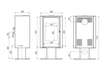 Печь-камин Defro Home SOLUM TOP
