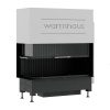 Топка WARMHAUS с левым угловым стеклом KANT L 100/57h (3D футеровка)